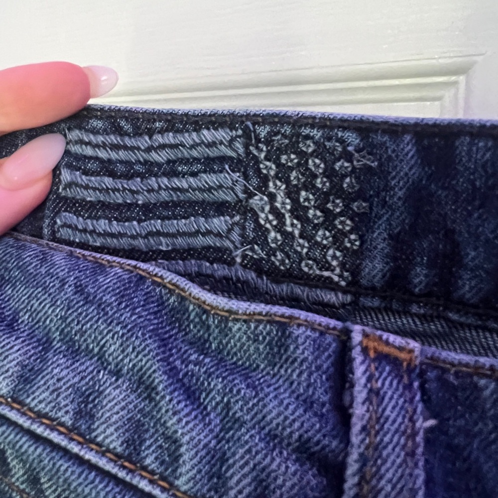 Revice Blue Patchwork Straight Jeans - image 5